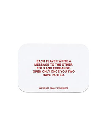 We're Not Really Strangers Card Game - an Interactive Adult Card Game and Icebreaker