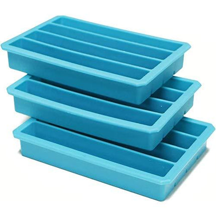 Webake Silicone Ice Cube Trays for Water Bottles Ice Cube Mold 12 Cavity, Easy Release Long Ice Cube Sticks For Bottled Beverage, Soda, Sport Drinks, Burritos Egg, Pack of 3