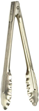 Winco Coiled Spring Heavyweight Stainless Steel Utility Tong, 9-Inch