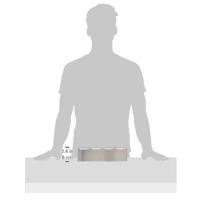 Winco 4 Comp Condiment Dispenser, Medium, Stainless Steel