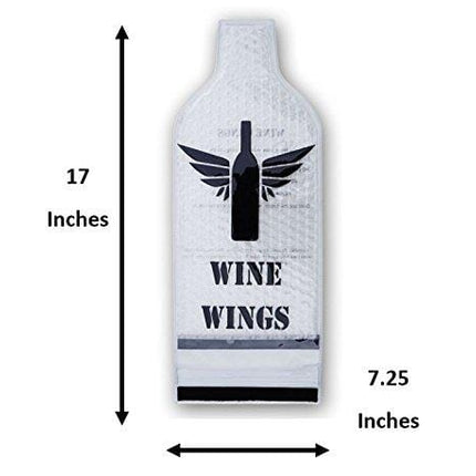 Upgraded 4 Pack Wine Wings Reusable Bottle Protector Sleeve Travel Bag Luggage Leak Safe