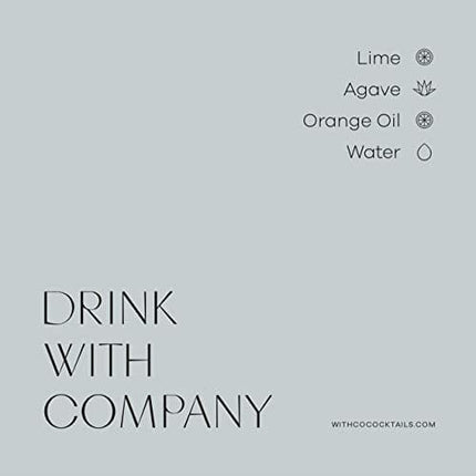 2 pack Withco Agave Margarita Cocktail Mixer Makes 20 Drinks with Fresh Lime, Orange - Just add Tequila or Mezcal
