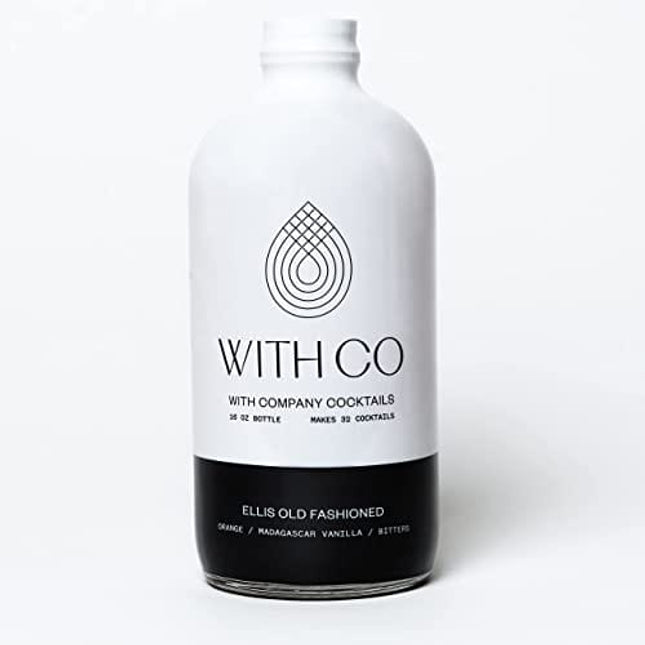 WithCo Ellis Old Fashioned Craft Cocktail Mixer (makes 32 Cocktails) with Madagascar Vanilla, Orange, and Bitters Just Add Bourbon or Whiskey