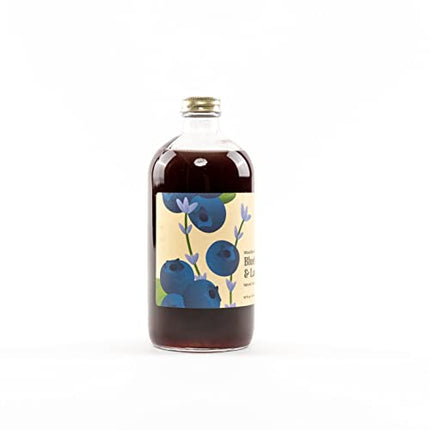 Wood Stove Kitchen - Blueberry & Lavender Mix | Cocktail Mixers - Craft Syrup for True Connoisseurs with Natural Unique Flavors - Concentrated&Alcohol Free Aromatic - Honey, 16oz