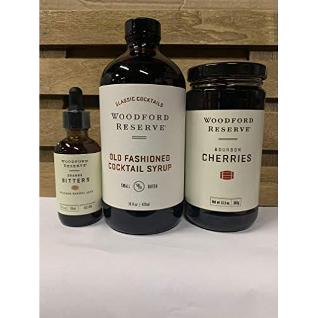 Woodford Old Fashioned Bundle of Orange Bitters, Cherries and Old Fashioned Syrup
