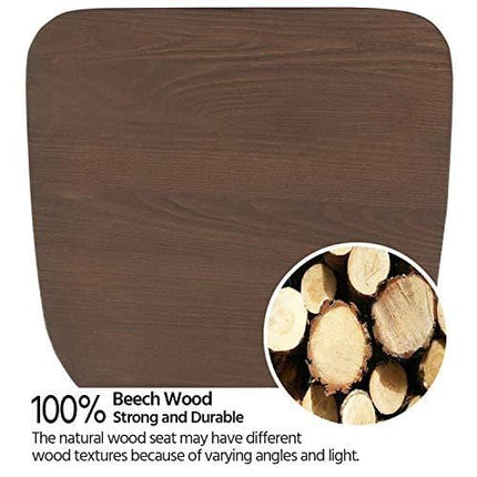 Yaheetech 24Inch Seat Height Tolix Style Dining Stools Chairs with Wood Seat/Top and High Backrest, Industrial Metal Counter Height Stool, Modern Kitchen Dining Bar Chairs Rustic, Black, Set of 4