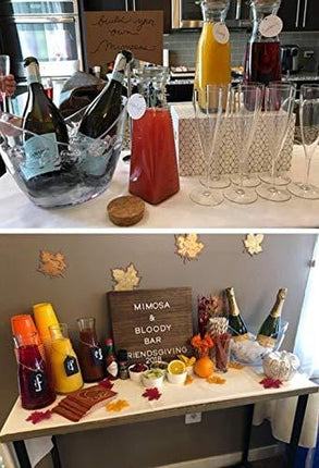 Yesland Ice Bucket Clear Plastic 3.5 Liter - Storage Tub - Perfect for Wine, Champagne or Beer Bottles