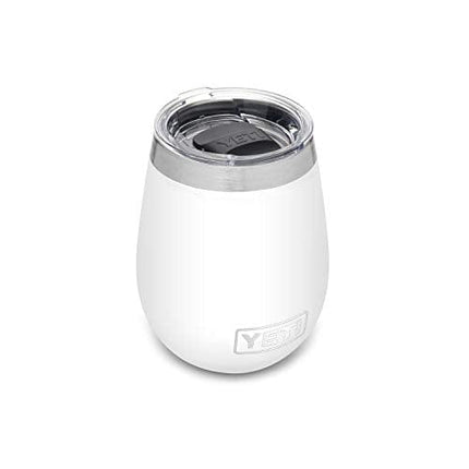 YETI Rambler 10 oz Wine Tumbler, Vacuum Insulated, Stainless Steel with MagSlider Lid, White