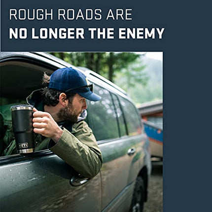 YETI Rambler 20 oz Travel Mug, Stainless Steel, Vacuum Insulated with Stronghold Lid, Black