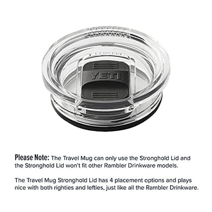 YETI Rambler 30 oz Travel Mug, Stainless Steel, Vacuum Insulated with Stronghold Lid, Black