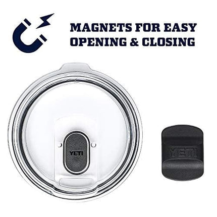 YETI Rambler 14 oz Mug, Vacuum Insulated, Stainless Steel with MagSlider Lid, Aquifer Blue