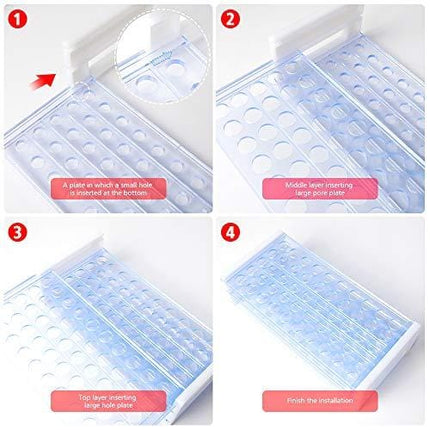 Test Tubes with Rack, YGDZ 50pcs Plastic Test Tube Vial Holder Rack, 16x100mm Clear Candy Test Tubes with Caps for Party Decoration
