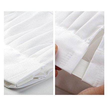 Yotache Chef Apron Set, Chef Hat and Kitchen Apron Adult Adjustable White Apron Baker Costume for Men and Women, 1 Set (33"L x 26"W)