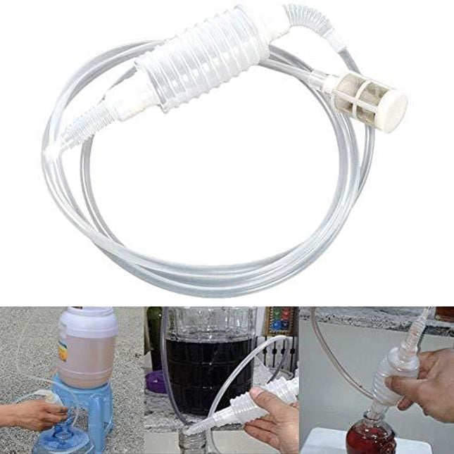 Syphon Tube, Youthful Homemade Brew Syphon Tube Pipe Hose Wine Beer Making Tool Kit For Home Brew Wine Beer Making Siphon Filter Plastic Soft Tube - 6.6 ft/2 meters