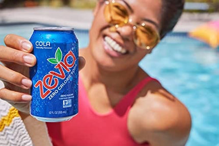 Zevia Zero Calorie Soda, Cola, 12 Ounce Cans (Pack of 24)