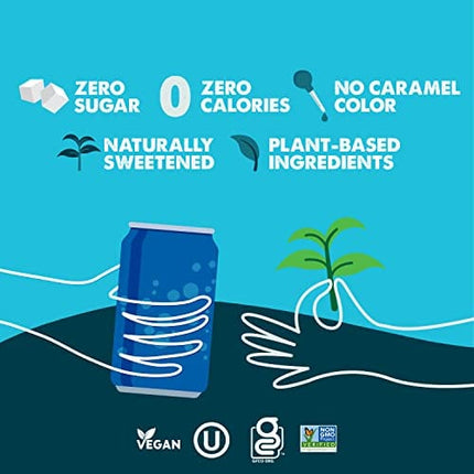 Zevia Zero Calorie Soda, Cola, 12 Ounce Cans (Pack of 24)