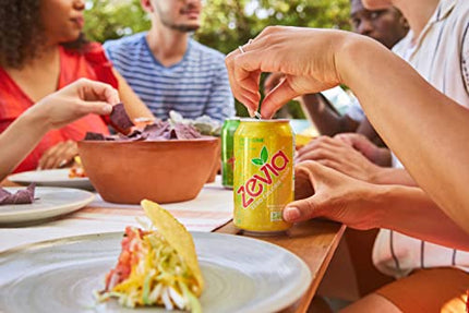 Zevia Zero Calorie Soda, Lemon Lime Twist, 12 Ounce Cans (Pack of 24)