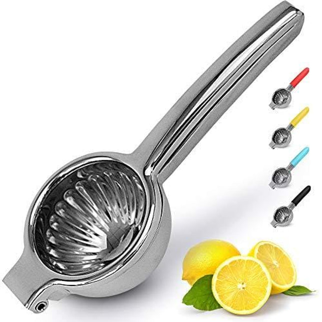 Lemon Squeezer Stainless Steel with Premium Quality Heavy Duty Solid Metal Squeezer Bowl - Large Manual Citrus Press Juicer and Lime Squeezer Stainless Steel - by Zulay Kitchen