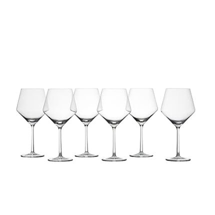 Zwiesel Glas Pure Tritan Crystal Stemware Glassware Collection, 6 Count (Pack of 1), Burgundy Red Wine Glass