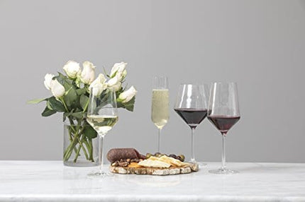 Zwiesel Glas Pure Tritan Crystal Stemware Glassware Collection, 6 Count (Pack of 1), Burgundy Red Wine Glass