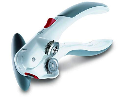 Zyliss - 20362 ZYLISS Lock N' Lift 7" Manual Handheld Can Opener with Locking Mechanism, White/Gray